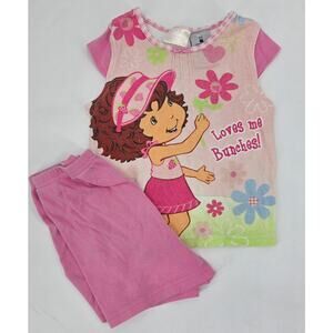 Rare Y2K Strawberry Shortcake 2-Piece Pajama Set – Size 6
